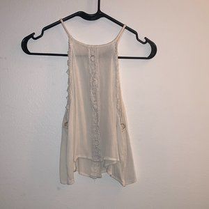 White Halter Top Tank